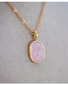 Bridle Up Pink Horse Pendant Necklace