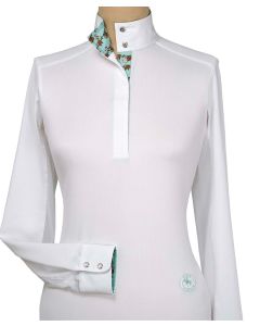 Essex Ladies Talent Yarn Straight Collar Long Sleeve Ice Fil Cool Show Shirt