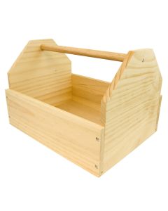 Wooden Grooming Tote Box (12 X 16 X 11)