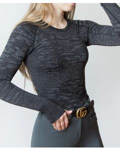 TKEQ The 'KENNEDY' Ladies Seamless Long Sleeve Performance Shirt