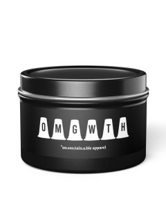 Unsustainable Apparel Tin Candles (4 oz)