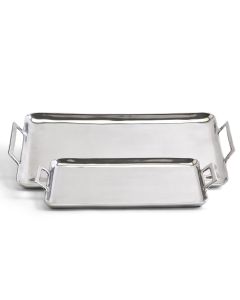 Crillon High Polished Silver Decorative Tray With Handels - Sold Seperately