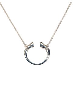 Calloway Silver Horseshoe Equestrian Necklace