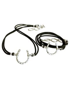 Calloway Sterling Silver Devlin Hammered Horseshoe Necklace