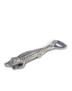 Vagabond House Pewter Alligator Handle Bottle Opener