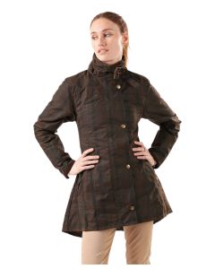 Welligogs Ladies Louise Deluxe Check Wax Coat