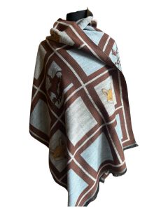 Westrian Fox Hunting Block Design Winter Scarf