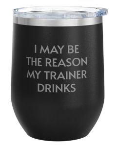 Unsustainable Apparel Stainless Steel Wine Tumbler (12oz)