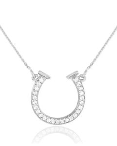 Equipage Sterling Silver Horseshoe Equestrian Necklace