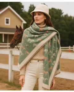 Westrian Winter Horses Equestrian Western Scarf